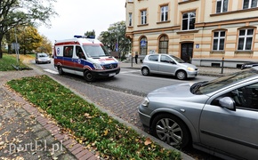 Potrącenie rowerzysty na Traugutta