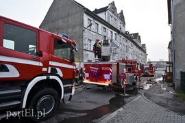 Pożar w budynku na Dolnej