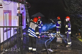 Pożar poddasza w Dąbrowie