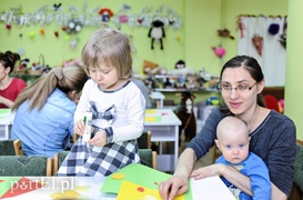 Tu dzieci się bawią, a mamy mają chwilę dla siebie