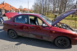 Zderzenie daewoo ze skuterem w Jegłowniku