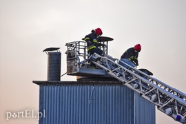 Pożar traw rozprzestrzenił się do stolarni