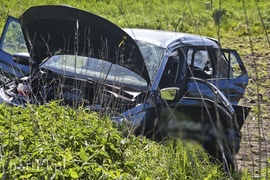 Tragiczny wypadek w Komorowie Żuławskim, nie żyje kierowca skody