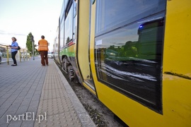 Zderzenie mercedesa z tramwajem
