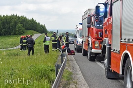 Wyprzedzała na S22, wylądowała w rowie