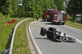 Śmiertelny wypadek pod Pasłękiem. Zginął motocyklista