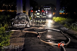 Infiniti spłonęło doszczętnie przy S22
