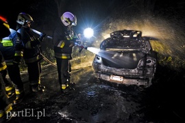 Infiniti spłonęło doszczętnie przy S22