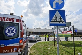 Potrącenie rowerzystki na al. Grunwaldzkiej