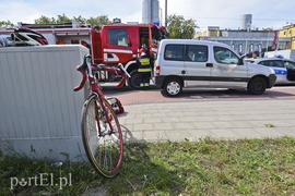 Potrącenie rowerzysty na ul. Browarnej