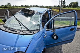 Daewoo dachowało na obwodnicy