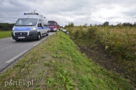 Wypadek w Jagodnie, dwie osoby w szpitalu