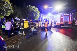 Pożar dachu i potrącenie kobiety w Pasłęku