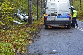 Audi uderzyło w drzewo