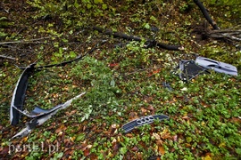 Audi uderzyło w drzewo
