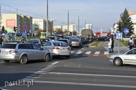 Potrącenie rowerzystki na ul. Płk. Dąbka