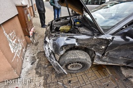Kolizja audi z mercedesem na ul. Malborskiej