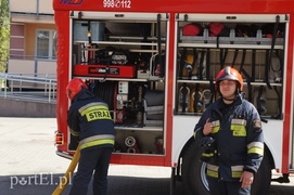 Pożar w wieżowcu przy Lotniczej