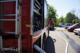 Pożar w wieżowcu przy Lotniczej