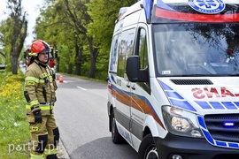 Wypadek motocyklisty na otwarcie sezonu