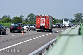 Wypadek motocyklisty na S7