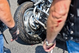 Wypadek motocyklisty na S7