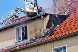Pożar w budynku przy ul. Ogrodowej