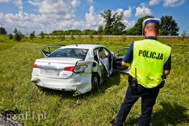 Wypadł z obwodnicy i przeleciał około 30 metrów