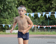 Pływali i biegali w pierwszym elbląskim Aquathlonie
