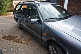 Kolizja volkswagena z tramwajem na al. Grunwaldzkiej