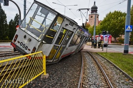 Zderzenie dwóch tramwajów