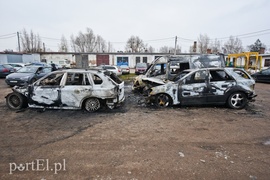 Pożar 7 samochodów przy ul. Nowodworskiej