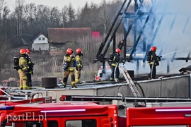 Spłonęła stolarnia w Dąbrowie, z ogniem walczyło około 30 strażaków
