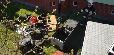 Pożar mieszkania w Braniewie