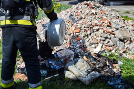 Pożar w mieszkaniu przy ul. Ostródzkiej