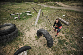 Adrian Durma trenuje na Modrzewinie