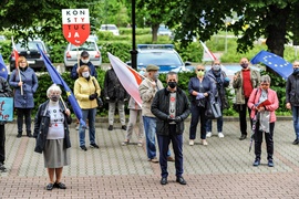 Protestowali w obronie sędziego 