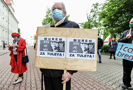 Protestowali w obronie sędziego 