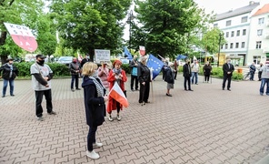 Protestowali w obronie sędziego 