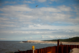 Wyspa już powstaje na Zalewie Wiślanym