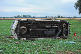 Dachowanie i kolizja w Nowym Dworze Elbląskim