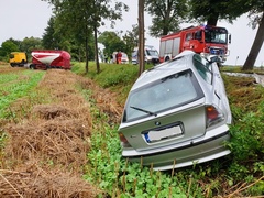 Zderzenie trzech pojazdów w powiecie braniewskim