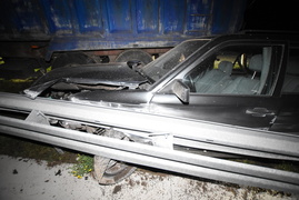 Zderzenie ciężarówki z mercedesem na trasie S7