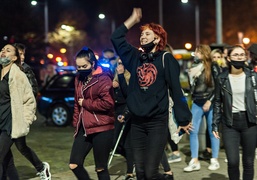 #Piekłokobiet. Policjanci utrudniali protestowanie