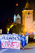Grupa mężczyzn próbowała zakłócić protesty elblążan