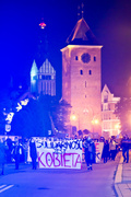 Grupa mężczyzn próbowała zakłócić protesty elblążan