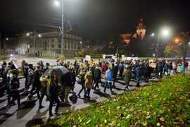 Kolejny protest w Elblągu, tym razem z udziałem Marty Lempart