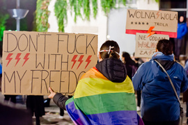 Kolejny protest w Elblągu, tym razem z udziałem Marty Lempart