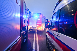 Most Unii Europejskiej zablokowany, zderzyły się tam trzy auta